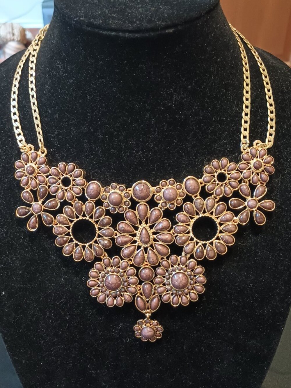 Amrita Purple Statement Necklace